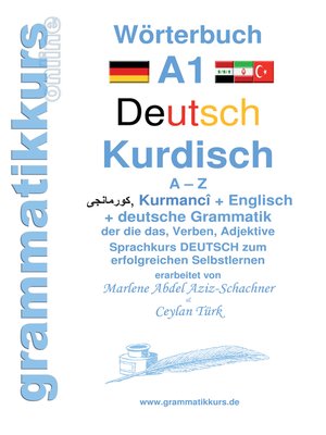 cover image of Wörterbuch Deutsch--Kurdisch-Kurmandschi- Englisch A1